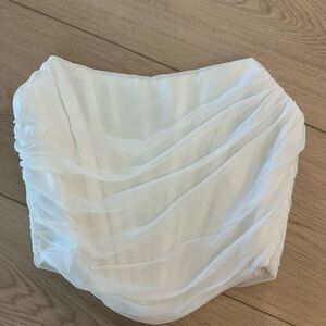 White Corset Top Small (fits like XS/S)